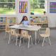 Oslo Rectangular Table Grey - 6 Seater | Multi-Sensory Environments | Creative Activity