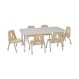 Oslo Rectangular Table Grey - 6 Seater | Multi-Sensory Environments | Creative Activity