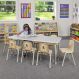 Oslo Rectangular Table Grey - 8 Seater | Multi-Sensory Environments | Creative Activity