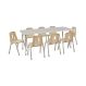 Oslo Rectangular Table Grey - 8 Seater | Multi-Sensory Environments | Creative Activity