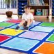 Rainbow Placement Floor Mat Rectangle | Classroom Furniture | Creative Activity