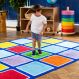 Rainbow Placement Floor Mat Rectangle | Classroom Furniture | Creative Activity