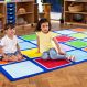 Rainbow Placement Floor Mat Rectangle | Classroom Furniture | Creative Activity