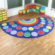 Rainbow Semi-circle Carpet | Classroom Furniture | Creative Activity