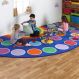 Rainbow Semi-Circle Mat L150 x W300cm | Classroom Furniture | Creative Activity