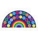Rainbow Semi-circle Carpet | Classroom Furniture | Creative Activity