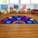 Rainbow Semi-Circle Mat L150 x W300cm | Classroom Furniture | Creative Activity