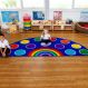 Rainbow Semi-Circle Mat L150 x W300cm | Classroom Furniture | Creative Activity