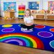 Rainbow Semi-Circle Mat L150 x W300cm | Classroom Furniture | Creative Activity
