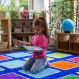 Rainbow Placement Floor Mat Large Square | Classroom Furniture | Creative Activity