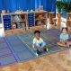 Essentials Rainbow Square Carpet  | Classroom Furniture | Creative Activity