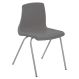 Metalliform NP Chair Seat Ht 350mm Charcoal Grey Black Frame | Creative Activity