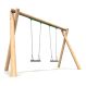 Timber Swing Range - 2 Flat Seats | Outdoor Play | Creative Activity