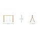 Timber Swing Range - 2 Flat Seats | Outdoor Play | Creative Activity