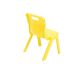 Titan One Piece Chairs Yellow Seat height 260mm | Creative Activity