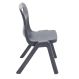 Titan One Piece Chairs Charcoal Grey Seat height 350mm | Creative Activity