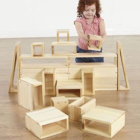 Giant Wooden Hollow Building Blocks | Creative Activity