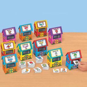 Rhyme Houses Sorting and Posting Game 60pcs