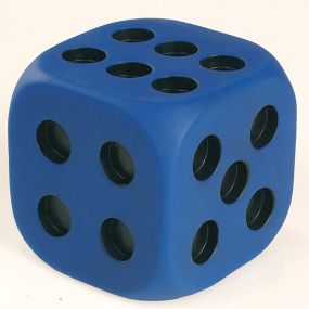 Giant Rubber Dots Dice With Indented Dots