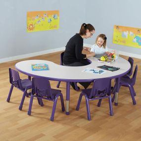 Valencia Height Adjustable Table Purple | Creative Activity