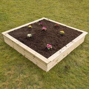 Wooden Square Sand Box and Planter | Creative Activity