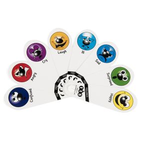Emotions and Facial Expressions Fans 10pk