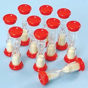 Small 1 Minute Sand Timers 10pk
