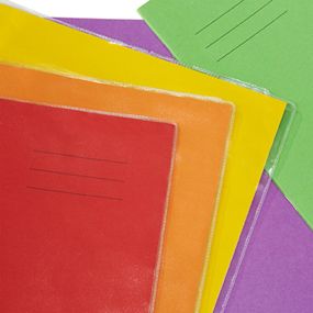 Slip On Clear Exercise Book Covers Plain 100pk