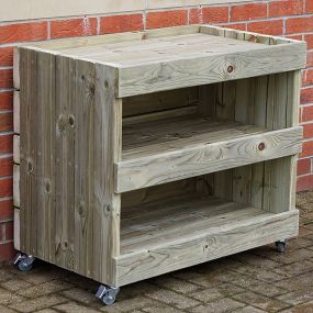 Outdoor Hollow Block Storage Trolley