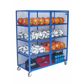 Lockable Mobile Ball Storage Cabinet