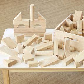 Standard Wooden Unit Blocks 50pcs