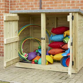 Outdoor Wooden Storage Cubby 2pk | Creative Activity