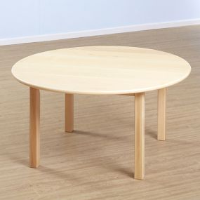 Solid Beech Circular Table & Chairs Set Seat height 21cm