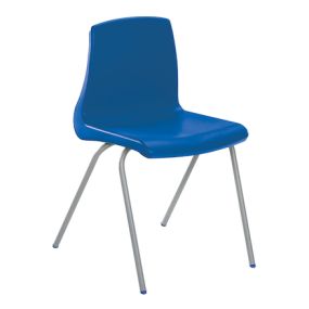 Metalliform NP Chair Seat Ht 460mm Blue Black Frame