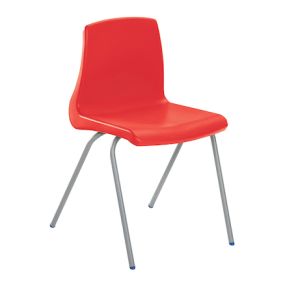 Metalliform NP Chair Seat Ht 350mm Red Black Frame