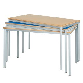 Rectangular Fully Welded Tables L120cm H76cm Grey | Creative Activity