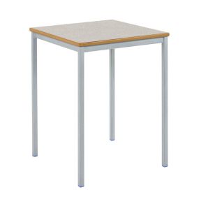 Welded Black Frame Square Tables 60x60cm H590mm Ail Grey Top | Creative Activity