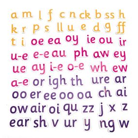 Re-usable Magnetic Phonics Pieces