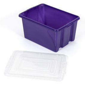Stack and Store Plastic Storage Box Lid