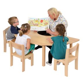 Teachers Beech Horseshoe Table