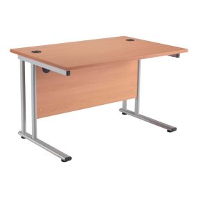 Express Straight Office Desk L1800mm Oak
