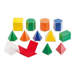 2D and 3D Geometric Shapes 12pcs