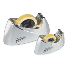 Sellotape® Chrome Tape Dispenser Large