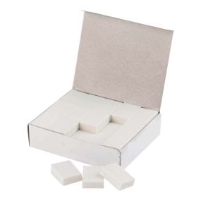 Plain White Pencil Erasers 32 x 23 x 10mm 45pk | Creative Activity