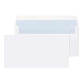 White DL 90gsm Self Seal Wallet Envelopes 1000pk Plain | Creative Activity