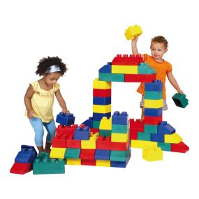 Jumbo Rainbow Building Bricks 84pk