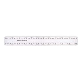 Clear Shatter Resistant 30cm Rulers 10pk
