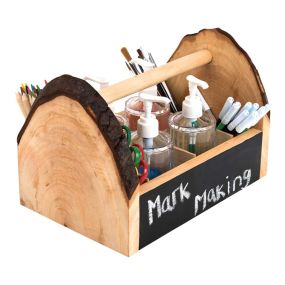 Wooden Table Top Art Storage Caddy | Creative Activity