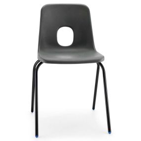 Hille Series E Class Chairs Seat height 460mm Charcoal Grey