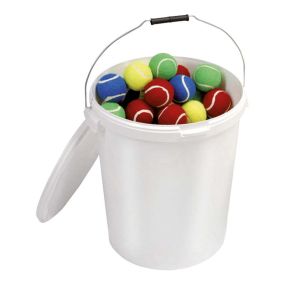 Multi-Coloured Tennis Ball Bucket 96pk